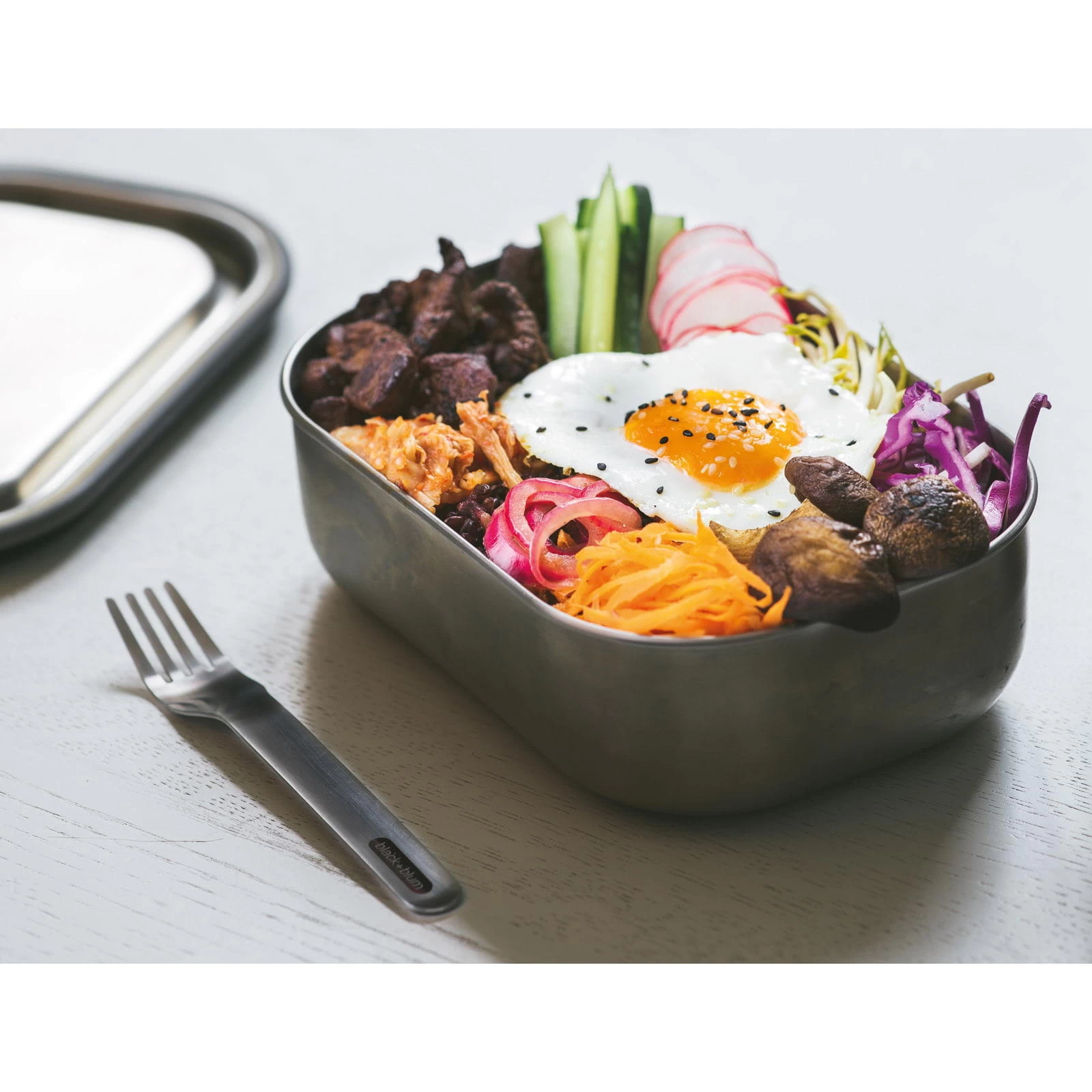 Black+blum Stainless Steel Lunchbox 600 Ml - Edelstahl-Proviantdose – Bild 6