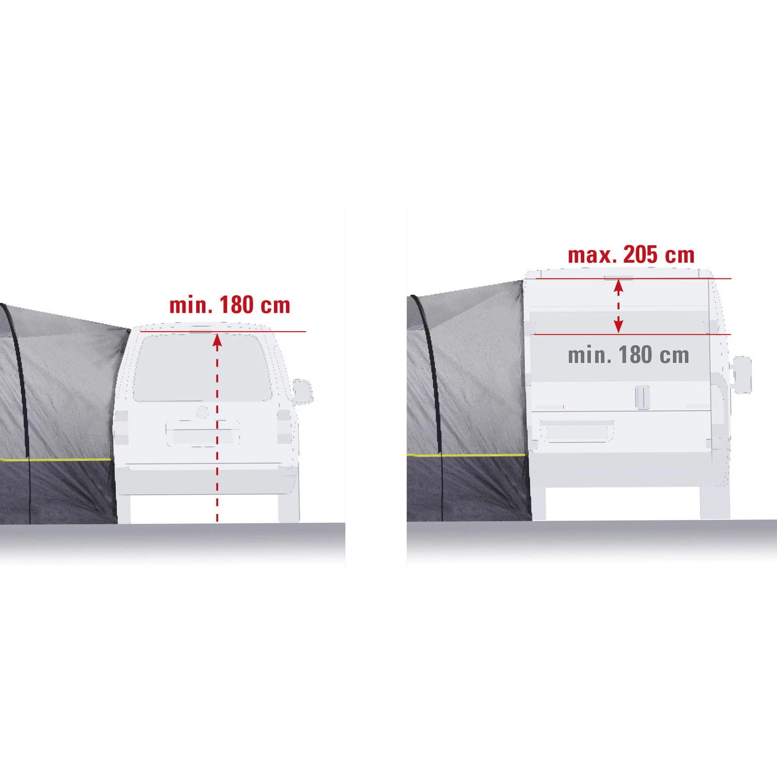 HIGH PEAK Trento 2.0 - Buszelt-Vordach – Bild 3