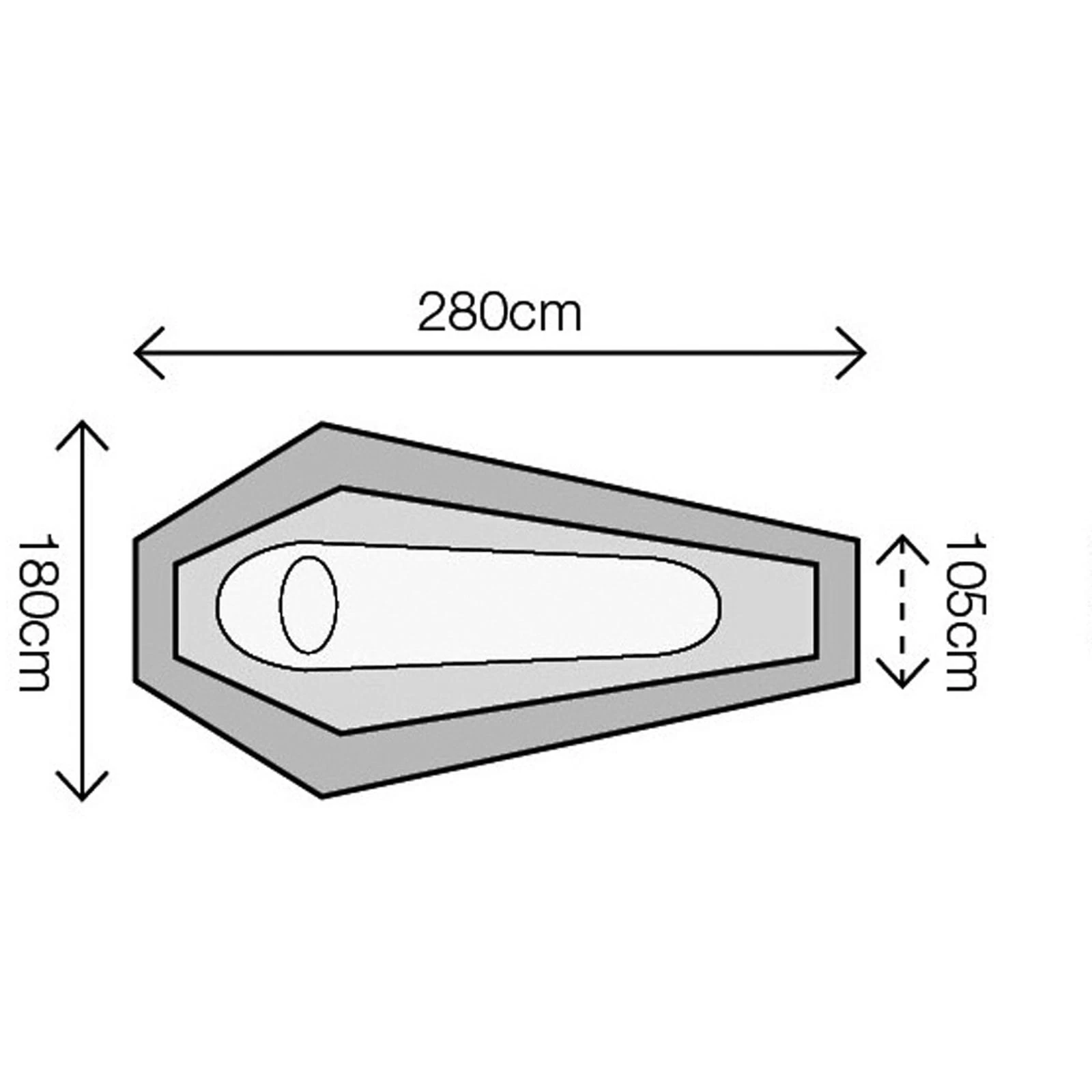 HIGHLANDER Blackthorn 1XL - Tunnelzelt – Bild 3