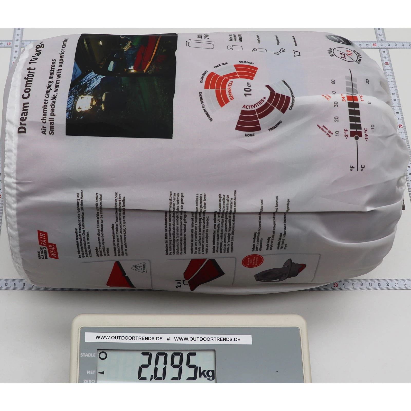 VAUDE Dream Comfort 10 - Isolierte Luftmatratze – Bild 5